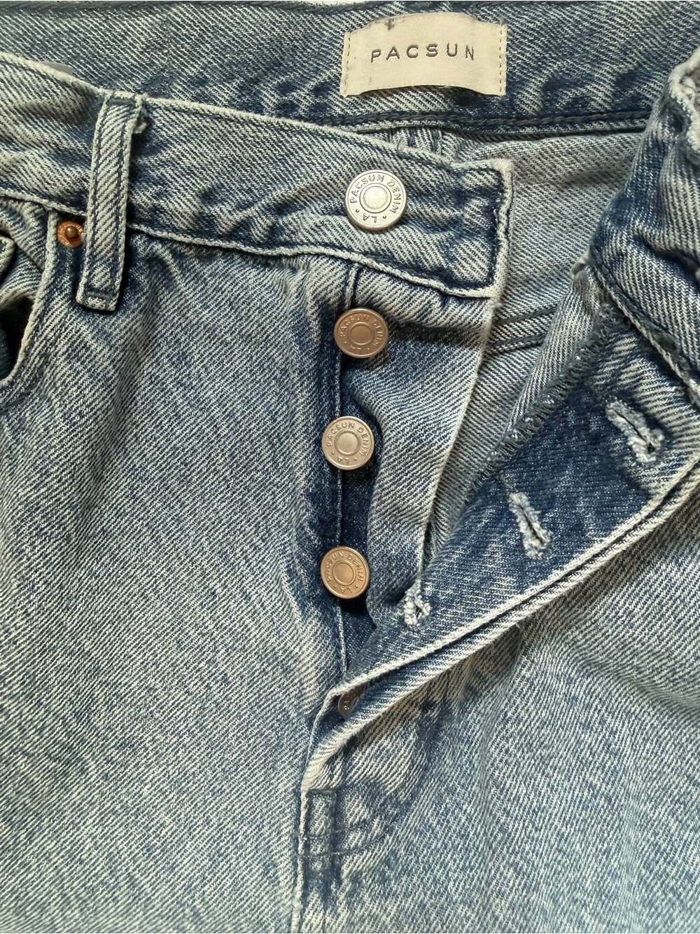 PacSun Eco Light Wash "Dad Jean" Straight Leg Denim - Size 28 | like new! - Picture 11 of 12